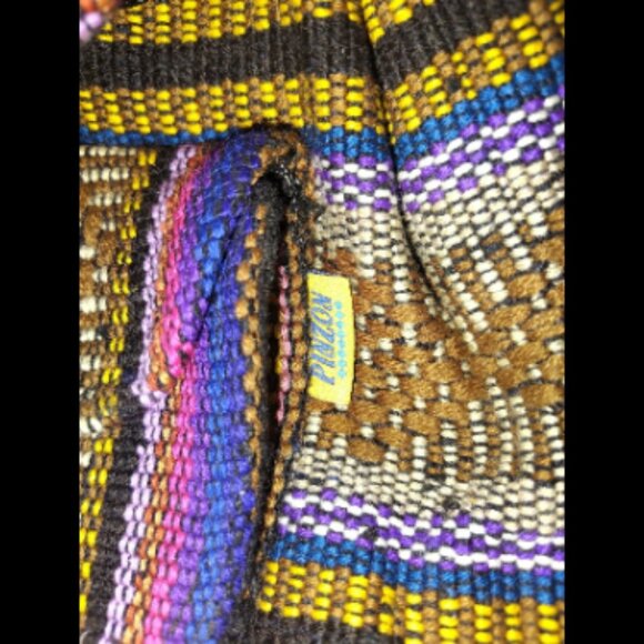 NWOT Pinzon Baja Weave Backpack Handbag Mini Multicolor Shoulder Bag From Mexico - Picture 2 of 3